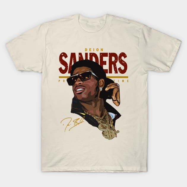 Deion Sanders / Prime Time T-Shirt by Ecsa